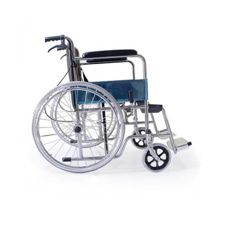 รถเข็นวีลแชร์  ELDERLIFE รุ่น HT-211H ล้อใหญ่ เหล็กชุปโครเมี่ยม_6